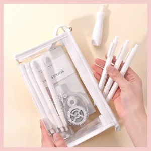 Túi đựng bút trong suốt khoá zip cỡ lớn